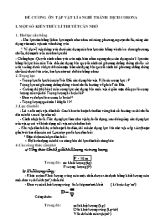 Đề cương ôn tập Vật lí Lớp 6 trong thời gian nghỉ tránh dịch corona
